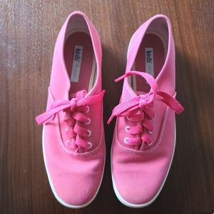 Keds Original Champion canvas hot pink shoes